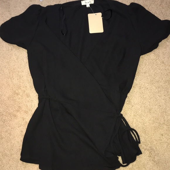 !!SOLD!! NWT black Love J top - Picture 1 of 2